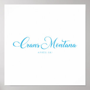 AFTER-Ski MONTANA CRANS Poster