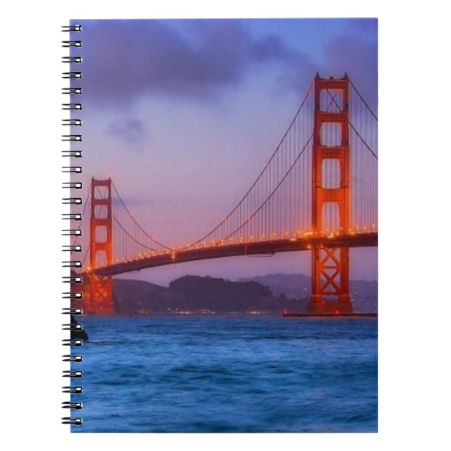 After sunset out at Baker Beach Spiral Notebook (Front)