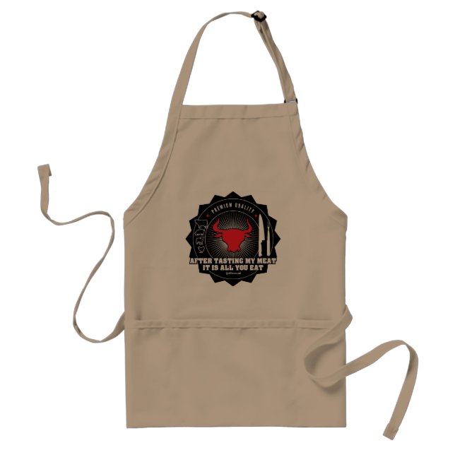 After tasting my meat: it is all you eat standard apron (Front)