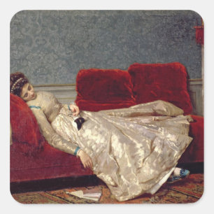 After The Ball, 1869 Square Sticker
