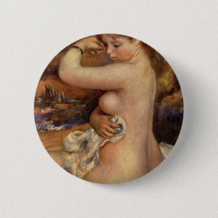 'After the Bath' 6 Cm Round Badge