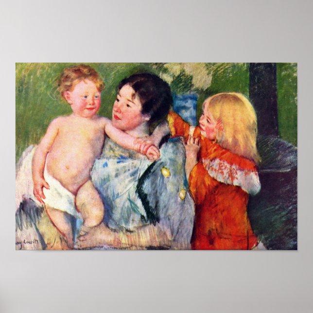 After The Bath By Cassatt Mary (Best Quality) Poster (Front)