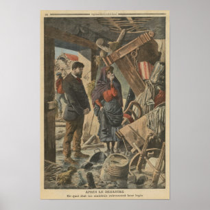 After the disaster fro 'Le Petit Journal' Poster