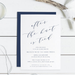 After the Knot is Tied   Wedding Brunch Invitation