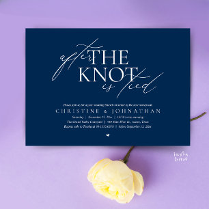 After The Knot Tied, Post Wedding Elopement Brunch Invitation