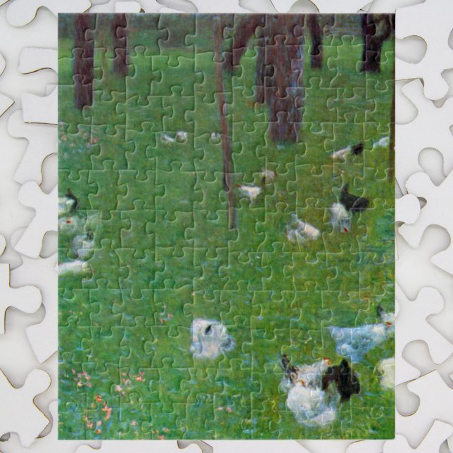 After the Rain, Garden Chickens by Gustav Klimt Jigsaw Puzzle (Creator Uploaded)