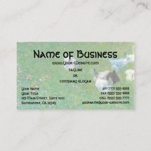 After the Rain, Garden with Chickens by Klimt Business Card