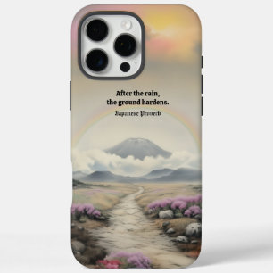 After the Rain (Japanese Watercolor Landscape Art) iPhone 16 Pro Max Case