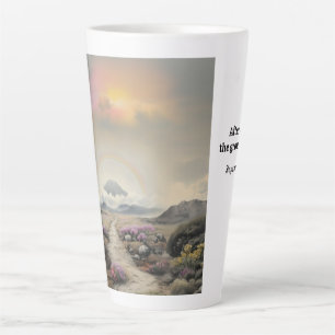 After the Rain (Japanese Watercolor Landscape Art) Latte Mug
