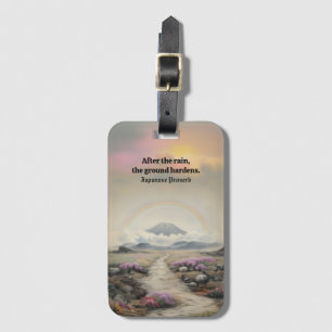 After the Rain (Japanese Watercolor Landscape Art) Luggage Tag