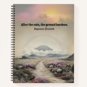 After the Rain (Japanese Watercolor Landscape Art) Notebook