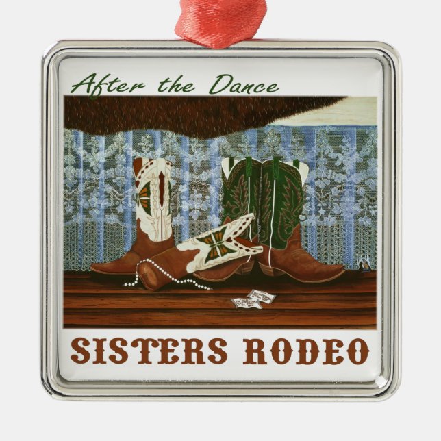 After the Rodeo Dance ~ Metal Tree Decoration (Front)