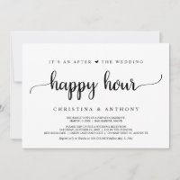 After The Wedding Happy Hour, Rustic Elopement