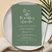 After the wedding, Navy Blue, Elopement Party