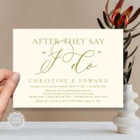After They Say I Do, Wedding Elopement Dinner