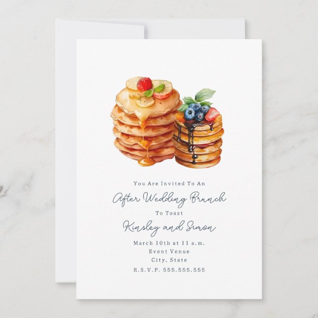 After Wedding Brunch Invitation (Front)