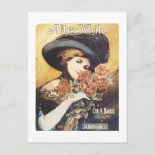 After While Vintage Songbook Cover Postcard