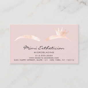 Aftercare Instructions Eyebrow Crown Microblading Business Card