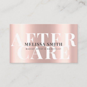 Aftercare Instructions Modern Lash Rose Gold Card