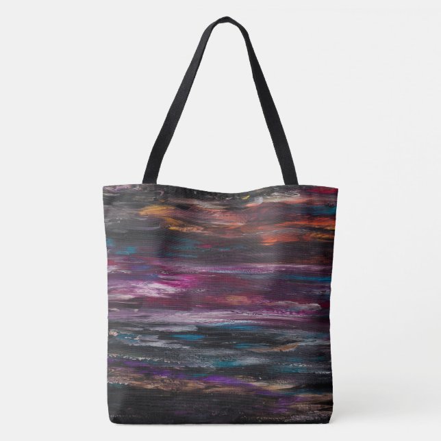 Afterglow Abstract Tote Bag (Back)