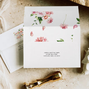 Afterglow Garden Florals Personalized Envelope