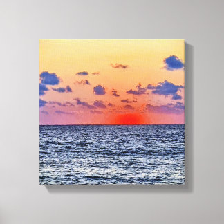 Afterglow Over the Mediterranean Cyprus Horizon -  Canvas Print
