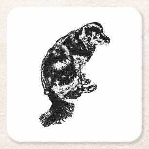 Afterglow Table Hush — Retriever Square Paper Coaster
