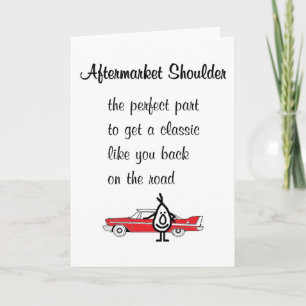 Aftermarket Shoulder A Funny New Shoulder Poem Card