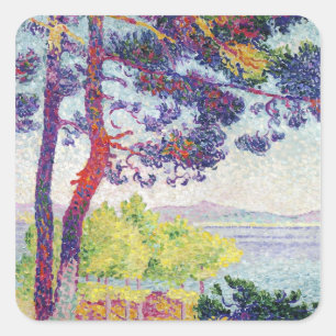 Afternoon at Pardigon, Var, 1907 Square Sticker