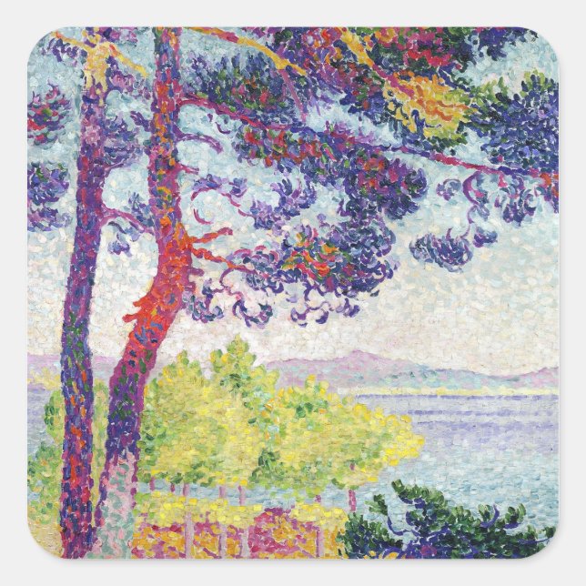 Afternoon at Pardigon, Var, 1907 Square Sticker (Front)