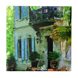 Afternoon at the French Cafe Tile