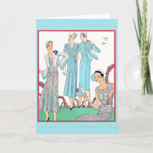 Afternoon dresses card