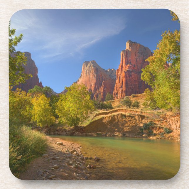 Afternoon In Zion National Park Coaster (Front)