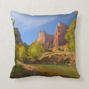 Afternoon In Zion National Park Cushion