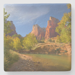 Afternoon In Zion National Park Stone Coaster