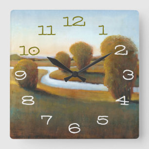 Afternoon Light V Square Wall Clock
