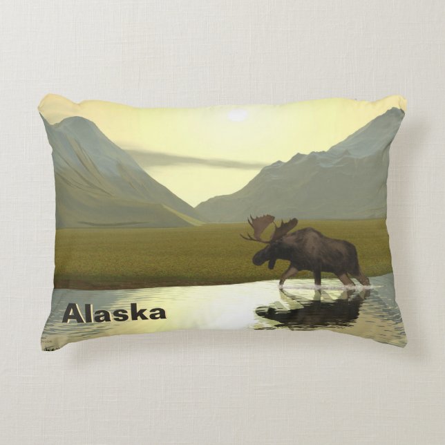 Afternoon Moose Decorative Cushion (Front)