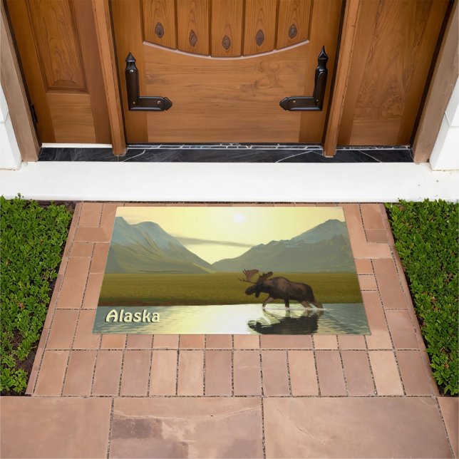 Afternoon Moose Doormat (Outdoor)