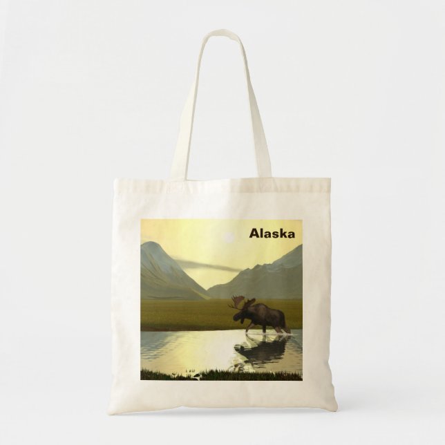 Afternoon Moose Tote Bag (Front)