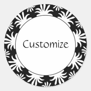 Afternoon of the Triffids Template - B&W Classic Round Sticker