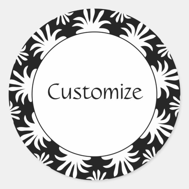 Afternoon of the Triffids Template - B&W Classic Round Sticker (Front)