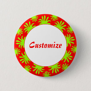 Afternoon of the Triffids Template - Red 6 Cm Round Badge
