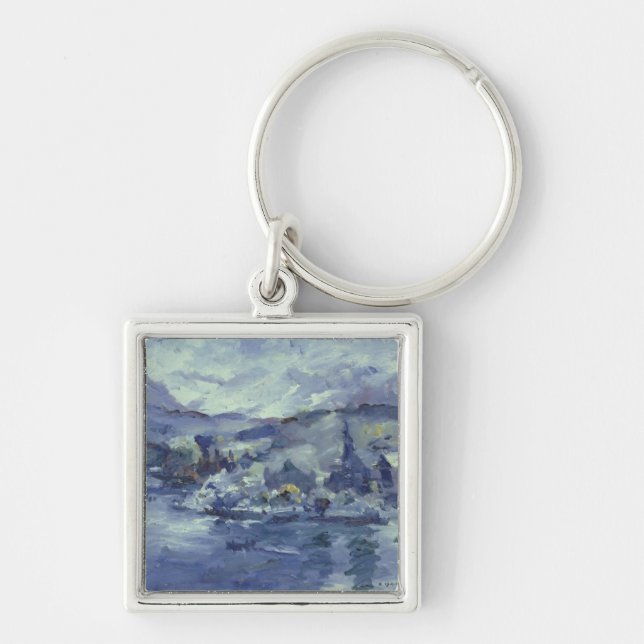 Afternoon on Lake Lucerne, 1924 Key Ring (Front)