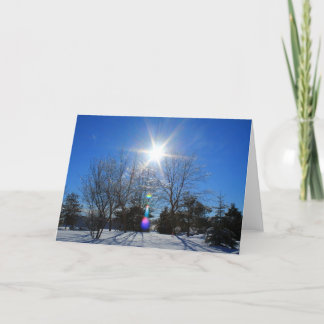 Afternoon Sparkly Sun Card