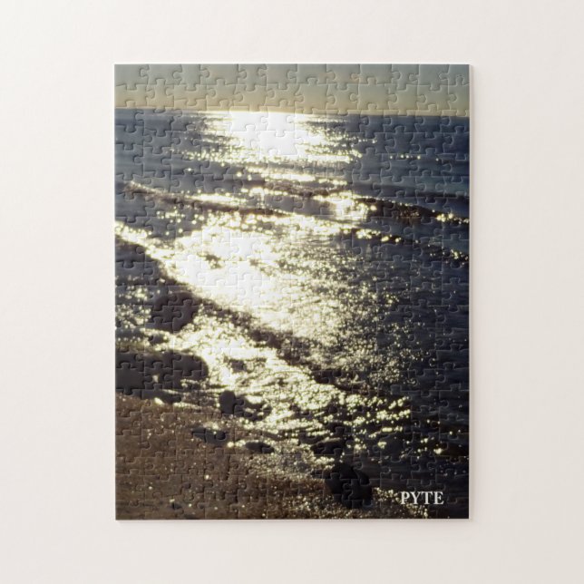 Afternoon Sun Reflection On Water Jigsaw Puzzle (Vertical)