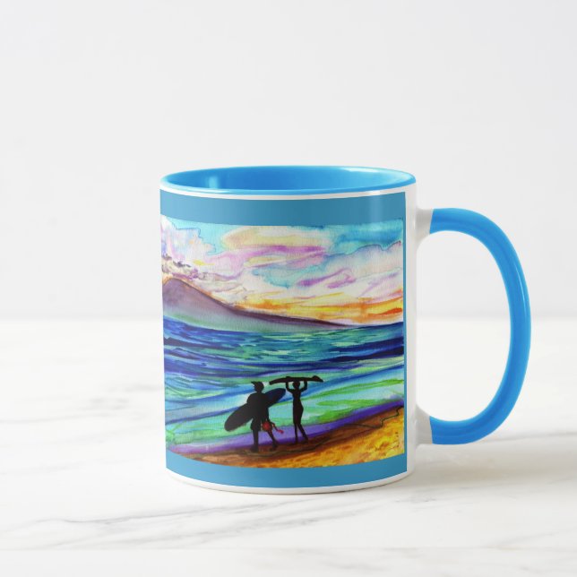 afternoon surf lesson Lahaina Mug (Right)