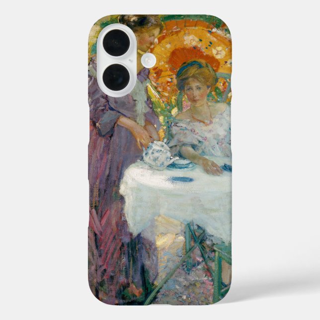 Afternoon tea 1910 by Richard Emile Miller Case-Mate iPhone Case (Back)