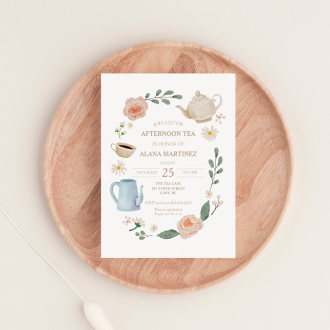 Afternoon Tea Baby Shower | Budget Invitation (Creator Uploaded)