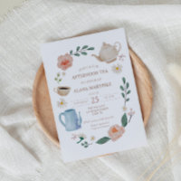 Afternoon Tea Baby Shower Invitation
