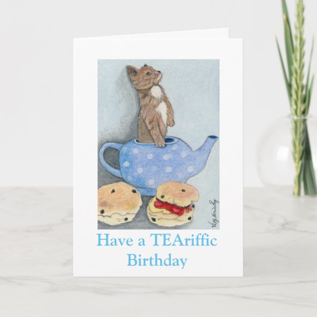 Afternoon Tea Birthday Card (Front)